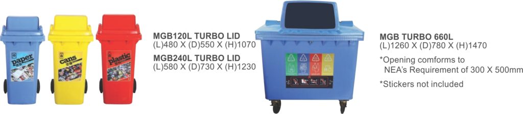 Otto Recycle Designer-bins-MGB120L-TURBO-LID MGB TURBO 660L